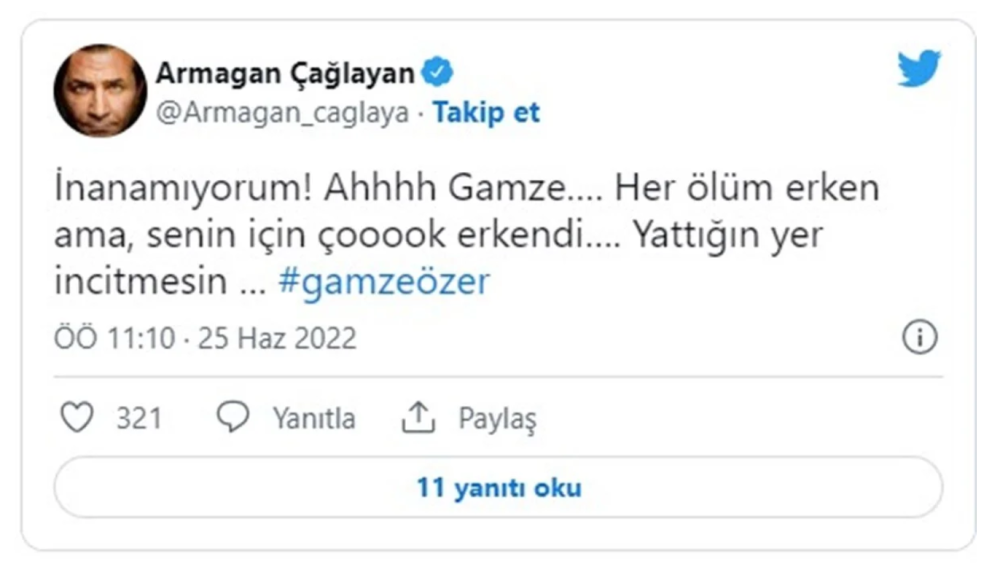 gamze ozer vefat etti